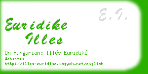 euridike illes business card